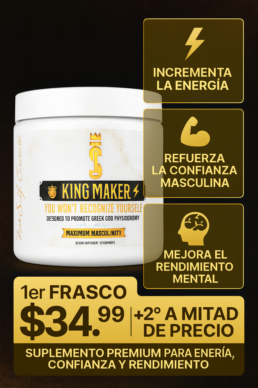 KING MAKER™ - 120 CAPSULAS